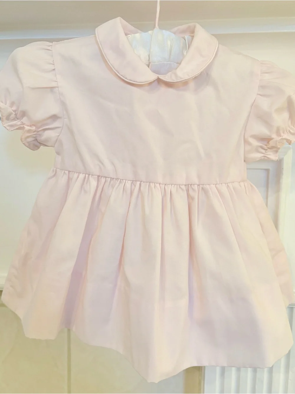 Petit Ami Pale Pink Peter Pan Collar Dress